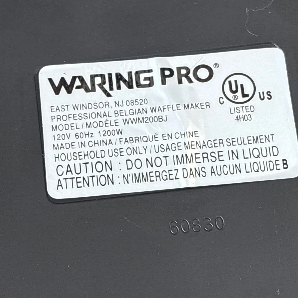 Waring Pro Thick Belgian Stainless Waffle Maker Restaurant Style WWM200BJ Cook